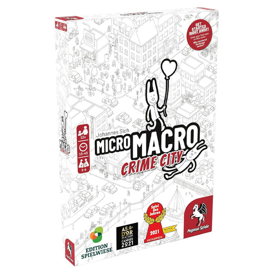 MicroMacro: Crime City - Cooperative Detective Board Game - Age 12+ 1-4 Players