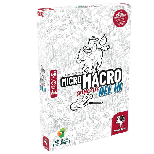 MicroMacro: Crime City 3: All In - Coop Detective Board Game Age 12+ 1-4 Players