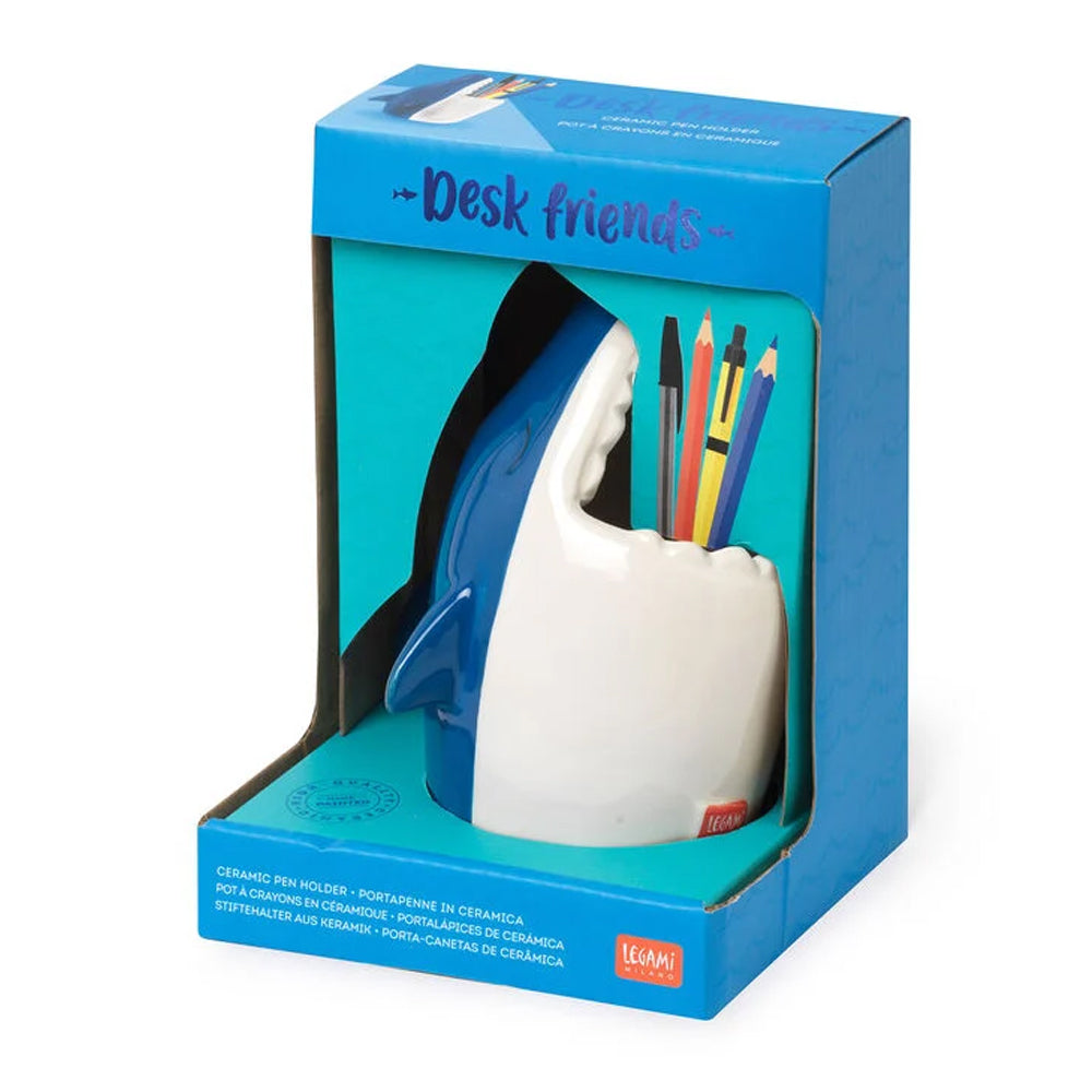 Legami Desk Friends - Shark - Desk Tidy/Pen Holder