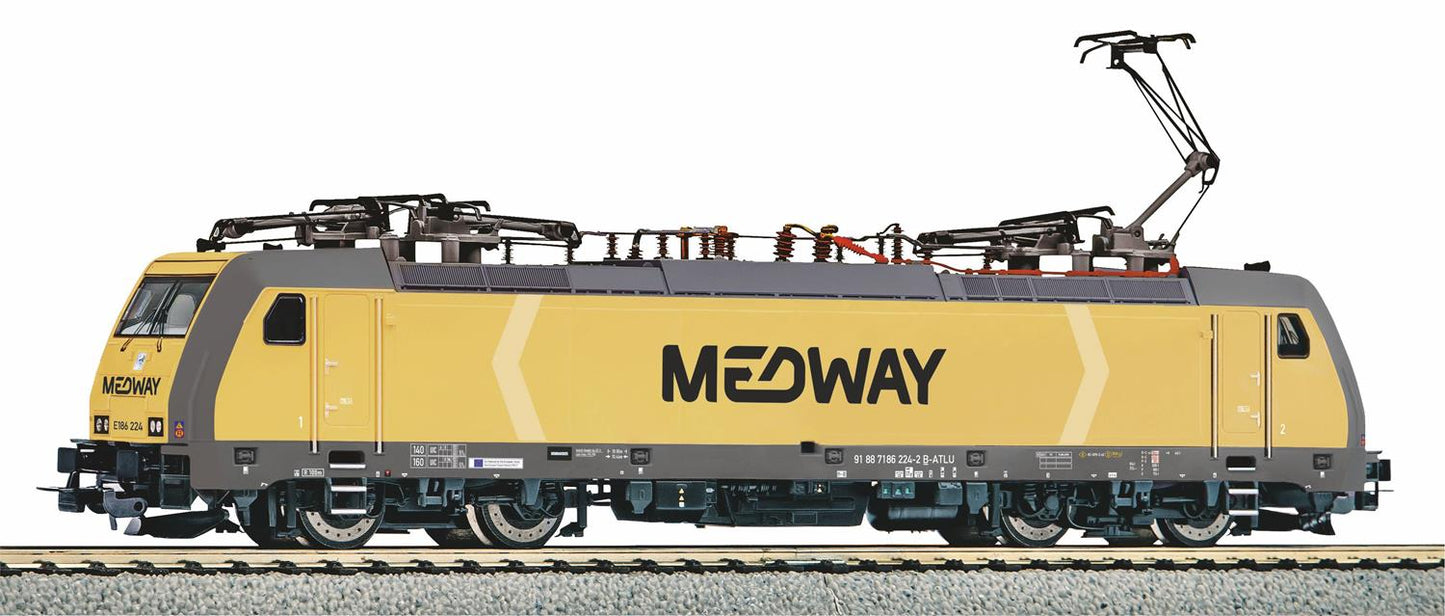 Piko Expert Medway BR186 Electric Locomotive VI (DCC-Sound) PK21631 HO Gauge