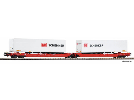 Piko Expert DBAG T3000e Flat Wagon w/DBS Trailer Load VI PK24626 HO Gauge