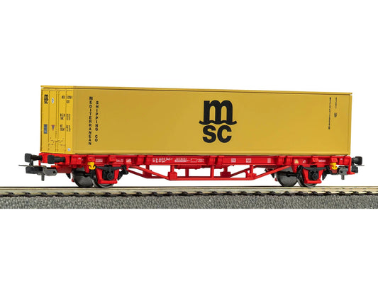 Piko Hobby NS Flat Wagon w/40' MSC Container Load V PK27726 HO Gauge