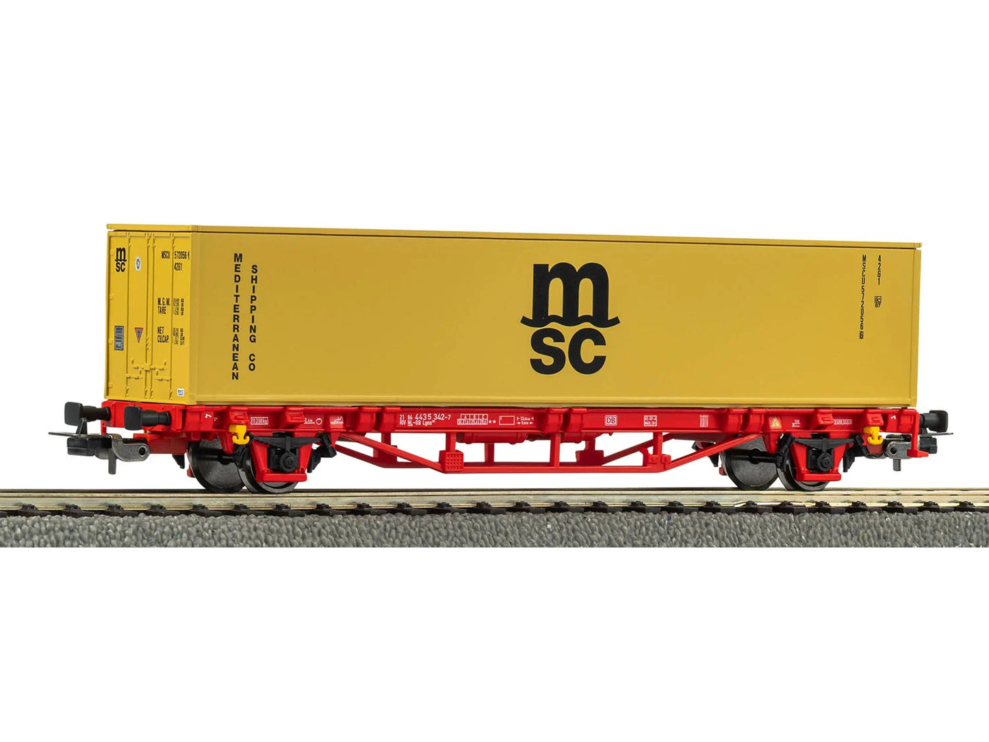 Piko Hobby NS Flat Wagon w/40' MSC Container Load V PK27726 HO Gauge