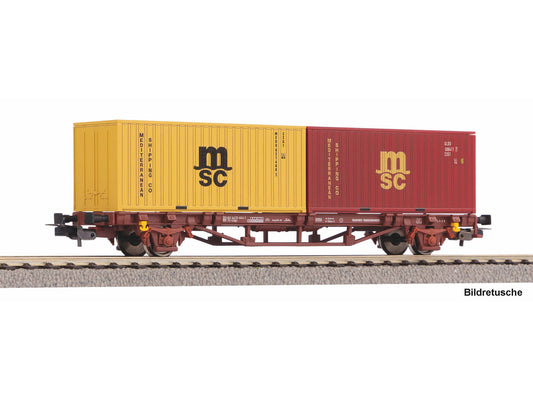 Piko 27750 Hobby FS Flat Wagon w/2x20' MSC Container Load V HO Gauge