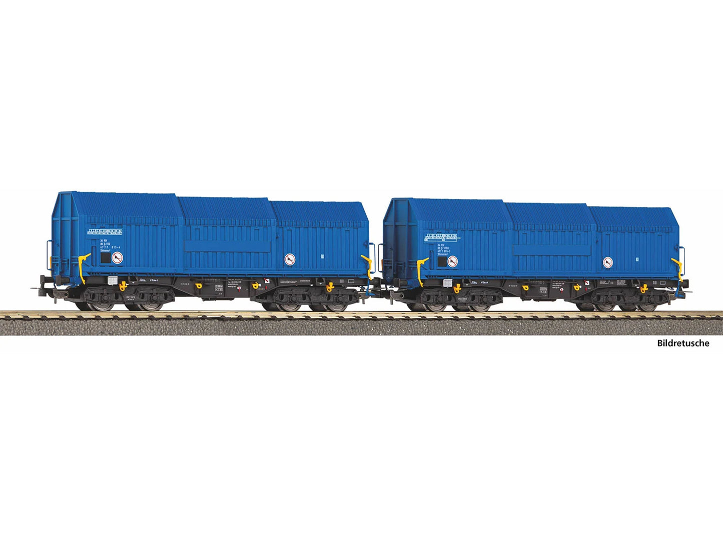 Piko Expert VTG Telescopic Hood Wagon Set (2) VI PK28307 HO Gauge