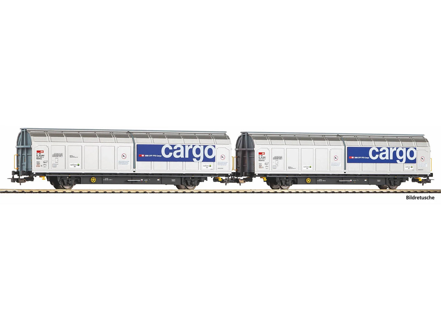 Piko Expert SBB Hbbillnss Sliding Wall Wagon Set (2) VI PK28309 HO Gauge