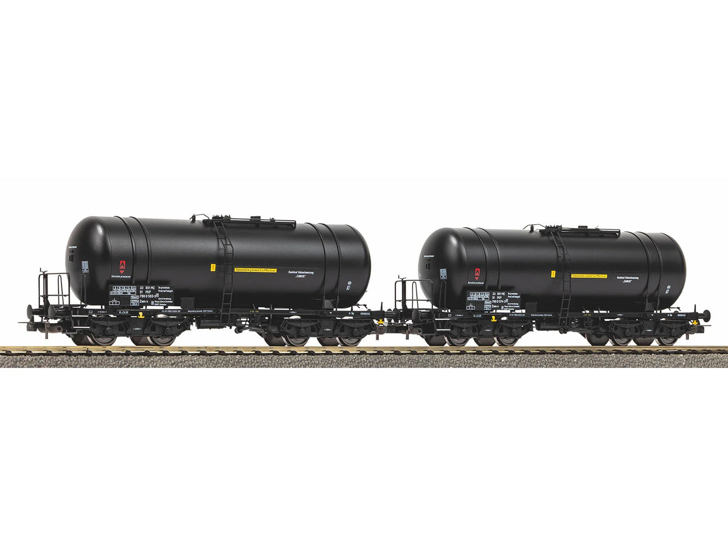 Piko Expert PKP 406Ra Bogie Tank Wagon Set (2) IV PK28311 HO Gauge