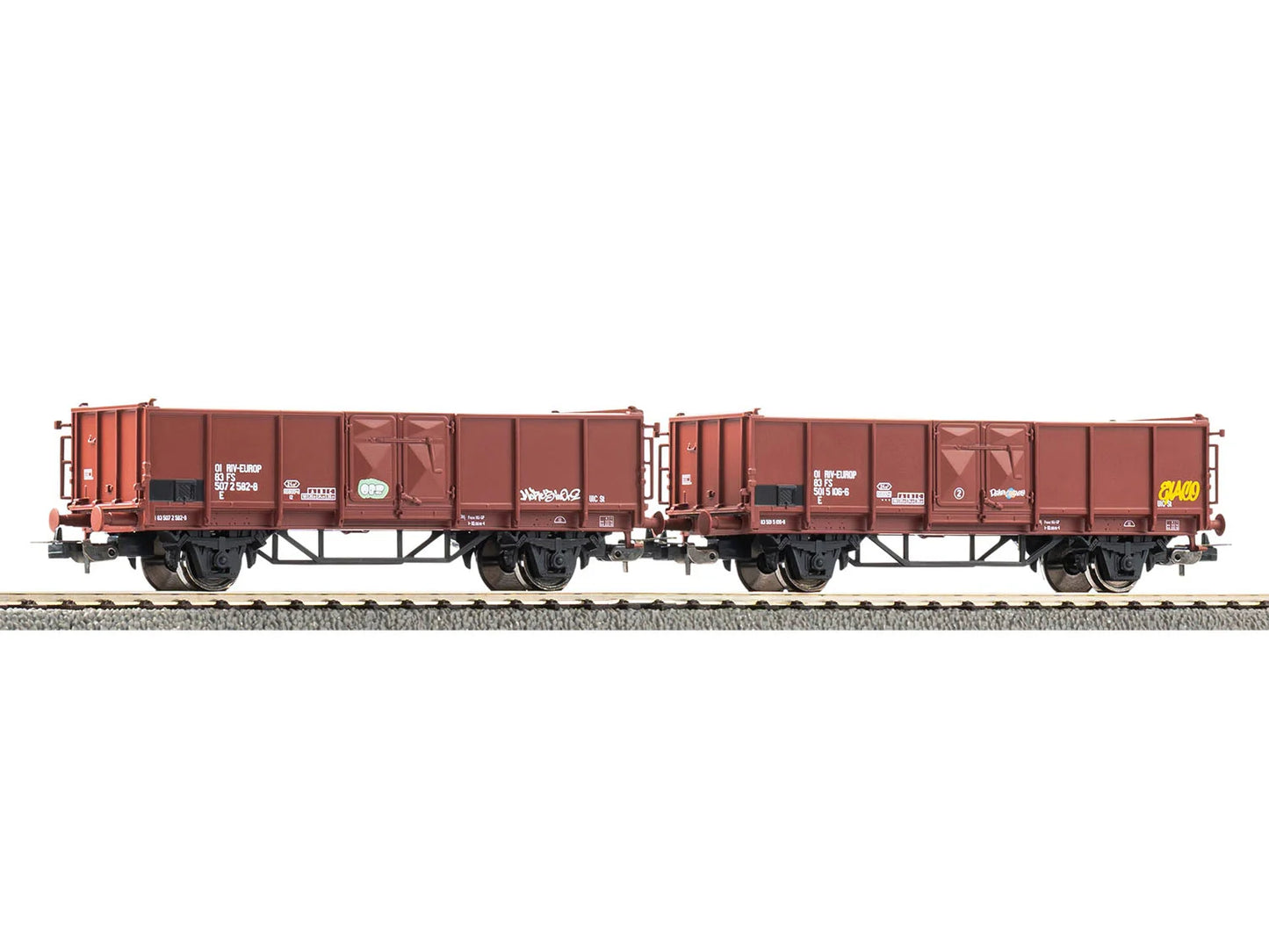 Piko Classic FS Gondola w/Graffiti Set (2) V PK28327 HO Gauge