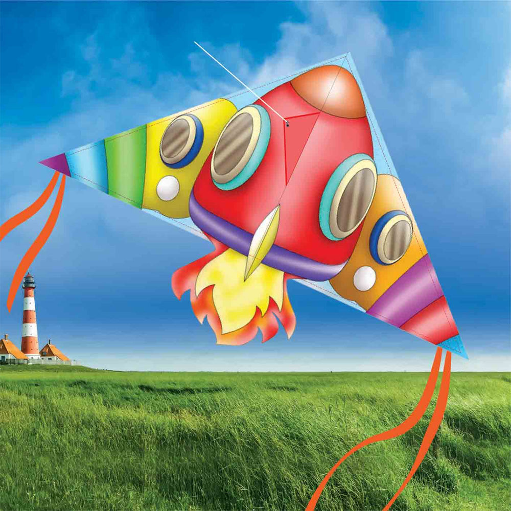 Brookite Rocket Delta Fun Kite 1m Span, 50m Line - 30401