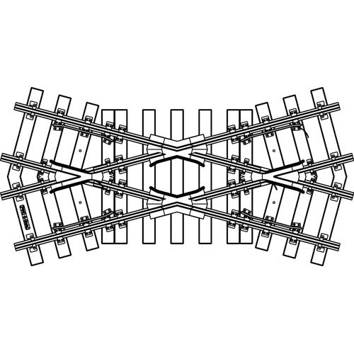 PIKO G-Track (G-K30) Crossing 30 Degree G Gauge 35240