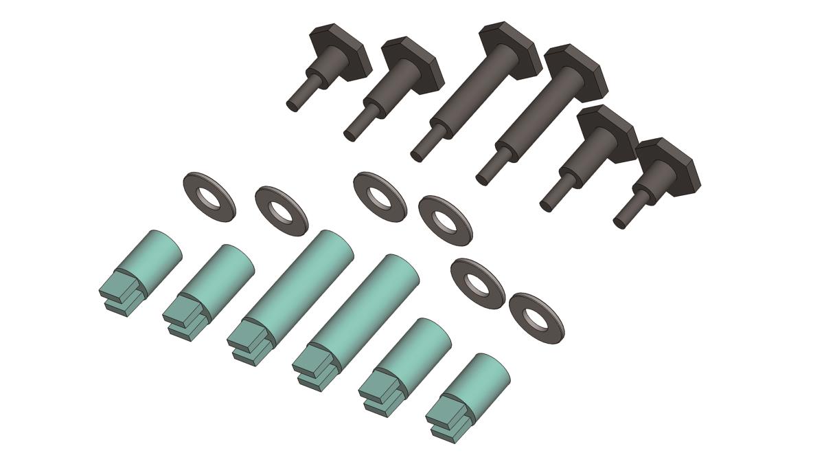 Piko 36094 Crank Bolt Set BR80 Black G Gauge