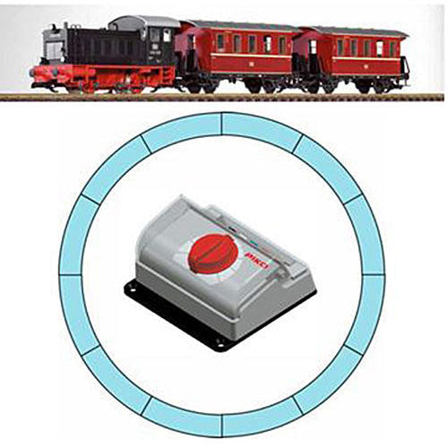 PIKO DB V20 Diesel Passenger Starter Set III (Analogue-Sound) G Gauge 37126