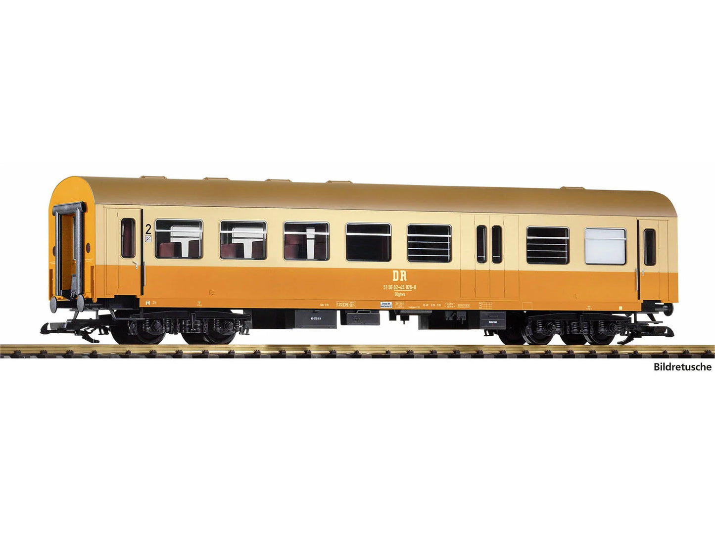 Piko DR Reko 2nd Class City Express Coach w/Luggage Cmpt IV PK37659 G Gauge