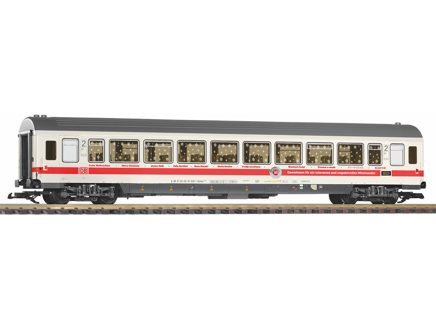 Piko DBAG IC Against Hate & Violence 2nd Class Coach VI PK37673 G Gauge