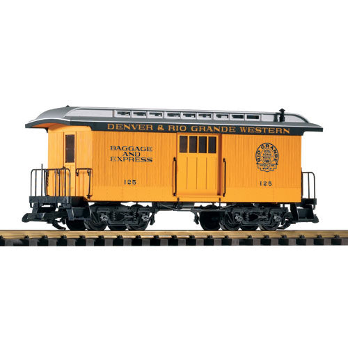 PIKO D&RGW Wood Baggage Car 126 G Gauge 38603