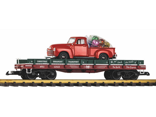 Piko Christmas Car Transporter Wagon w/Vehicle Load G Gauge PK38787