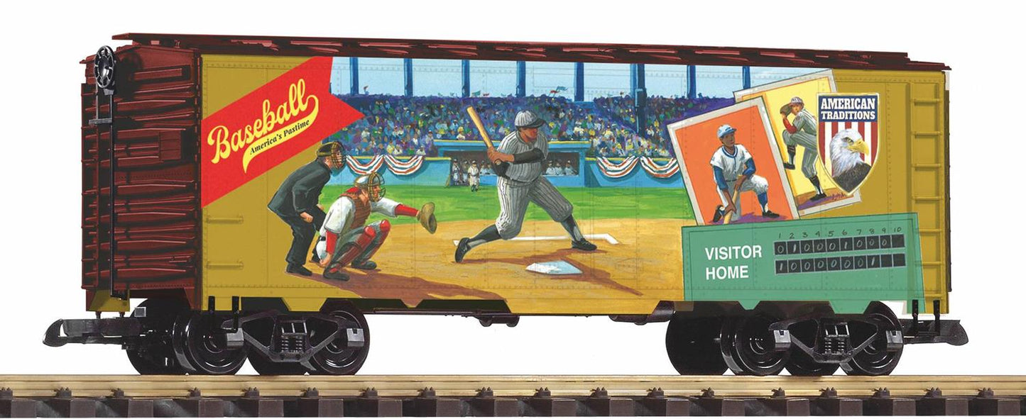 Piko 38923 American Traditions Baseball Reefer Wagon G Gauge