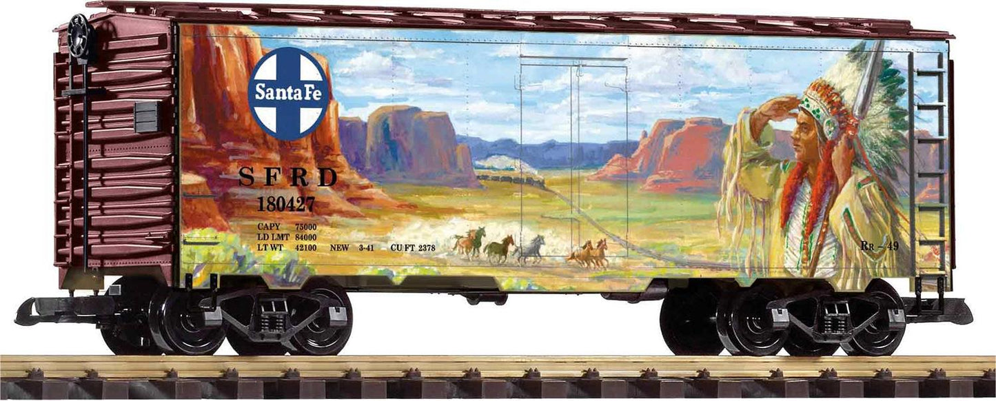 Piko Santa Fe Chieftan Steel Reefer Wagon G Gauge PK38965