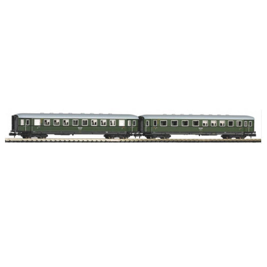 PIKO PK40623 N Gauge DB 2nd/3rd & 3rd Class Skirted Coach Set (2) II
