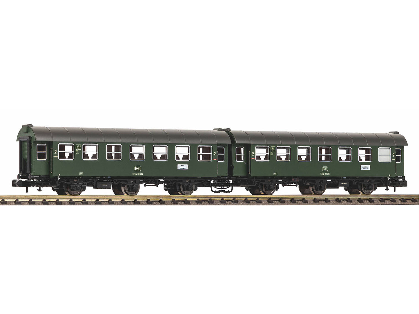 Piko DB B3yg/B3yg 2nd Class Coach Set (2) III PK40764 N Gauge