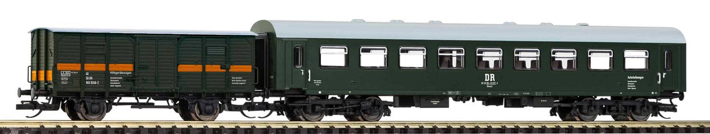 Piko DR Coach & Baggage Wagon Set (2) IV TT Gauge PK47680