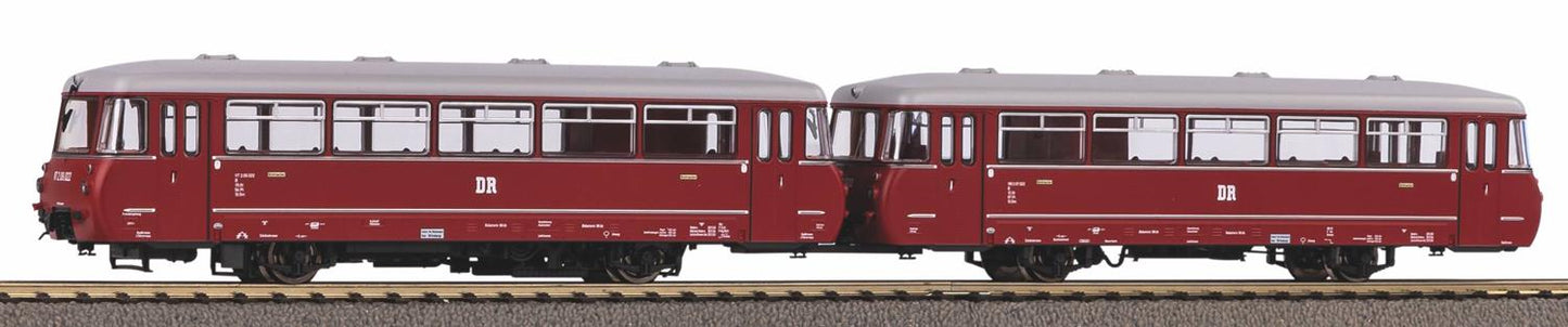 Piko 52891 Expert DR VT2.09 Panorama Railcar/Trailer III (DCC-Sound) HO