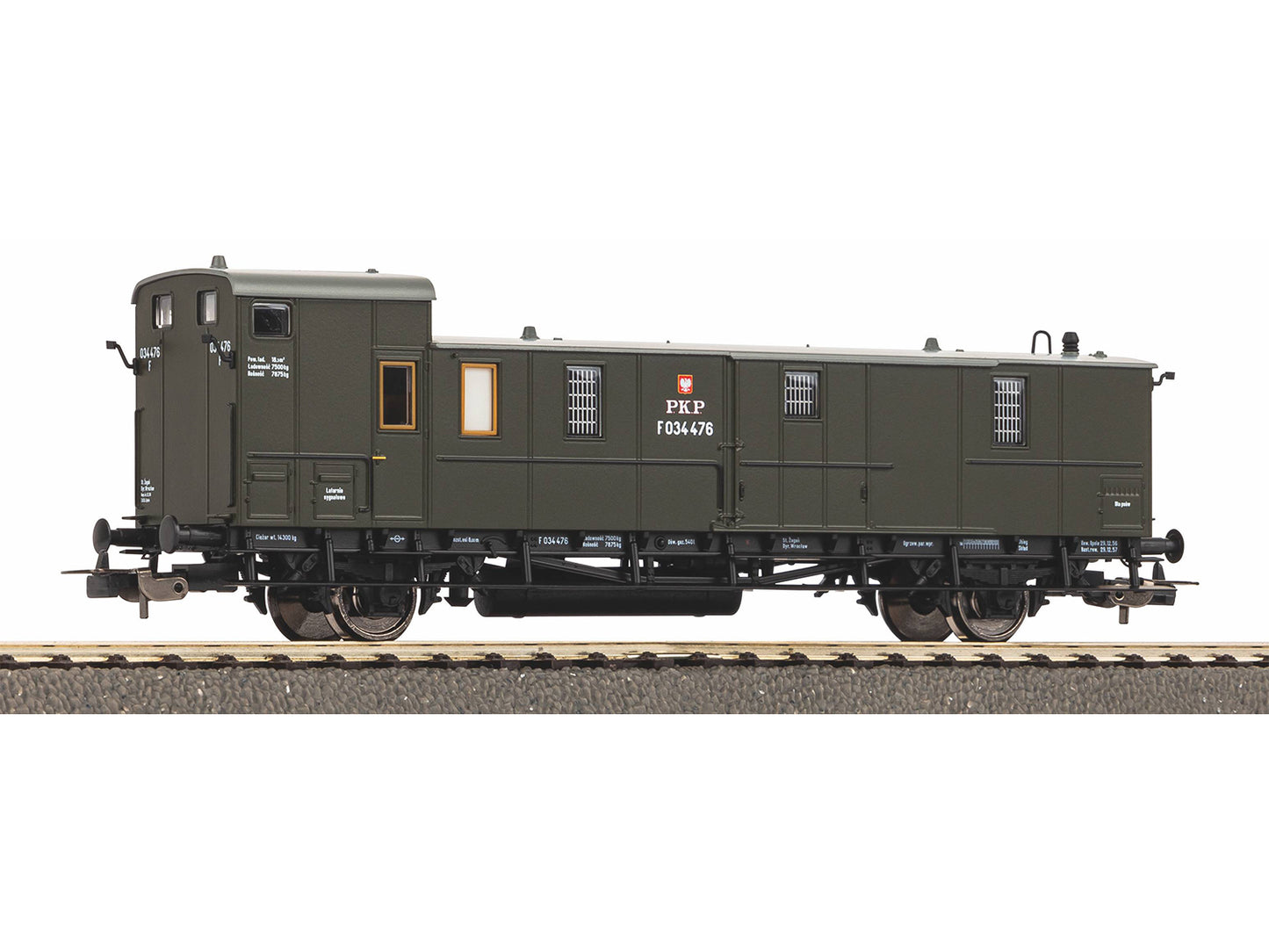 Piko Classic PKP Baggage Coach III HO Gauge PK53189