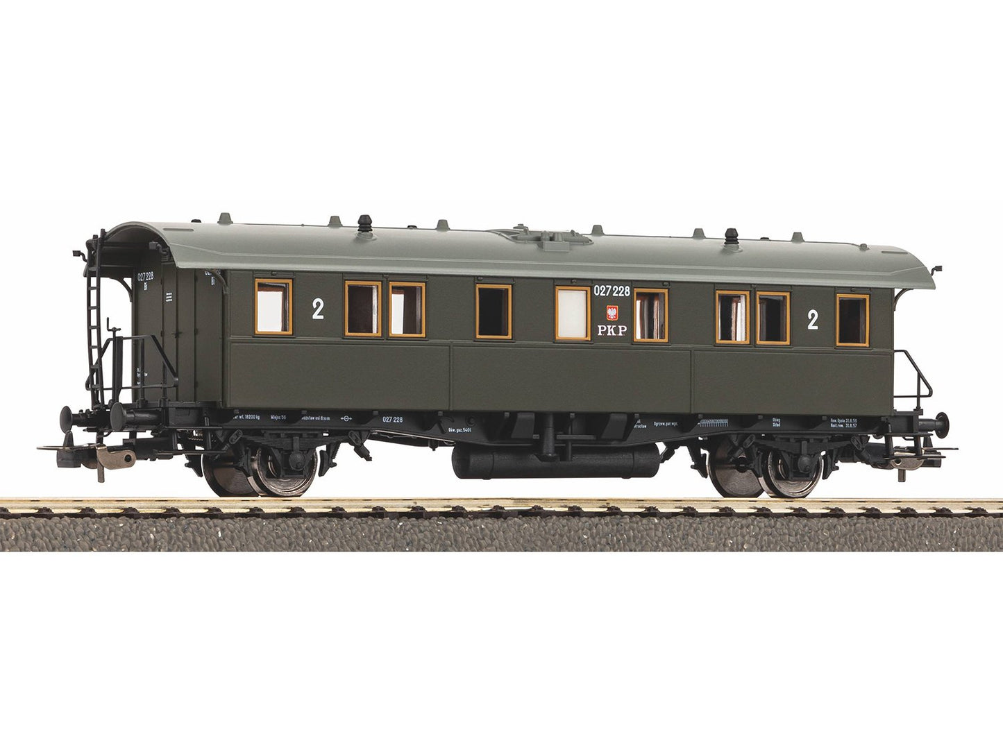 Piko Classic PKP 2nd Class Coach III HO Gauge PK53197