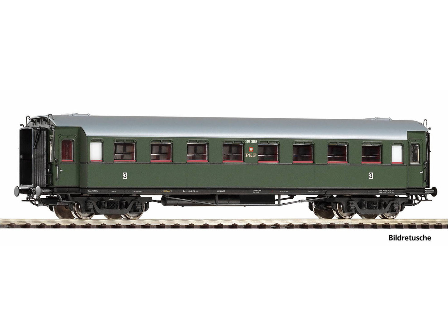 Piko Classic PKP 3rd Class Coach III PK53372 HO Gauge