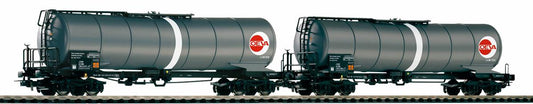 Piko Expert OBB OEVA Bogie Tank Wagon Set (2) V PK58228 HO Scale