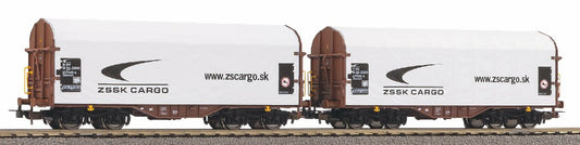 Piko 58258 Expert ZSSK Tarpaulin Wagon Set (2) VI HO