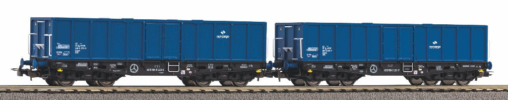 Piko 58260 Expert PKP Cargo 401Zk High Sided Open Wagon Set (2) VI HO