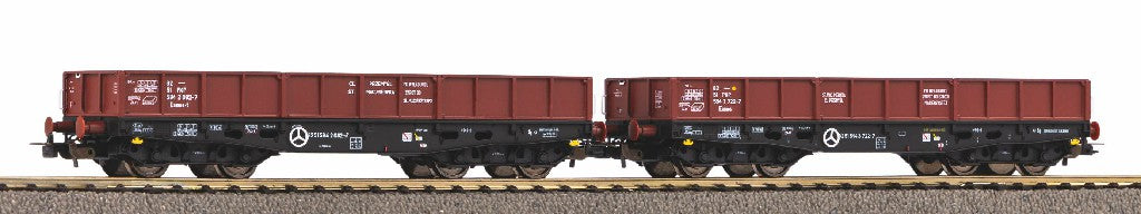 Piko 58261 Expert PKP 401Zb Flat Wagon Set (2) IV HO