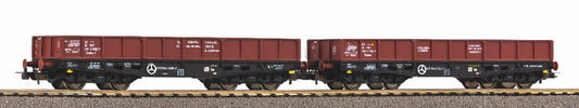 Piko 58261 Expert PKP 401Zb Flat Wagon Set (2) IV HO