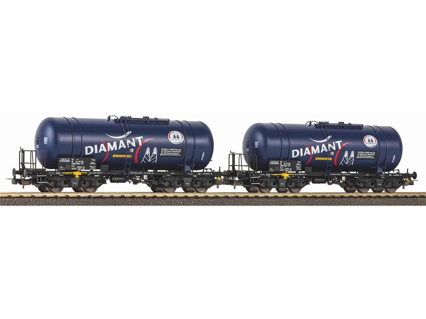 Piko Expert PKP 406Ra Bogie Tank Wagon Set (2) VI HO Gauge PK58284