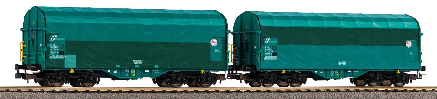 Piko Expert FS Tarpaulin Wagon Set (2) VI HO Gauge PK58288