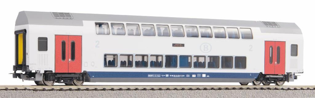 Piko 58812 Hobby SNCB 2nd Class Bi-Level Coach VI HO