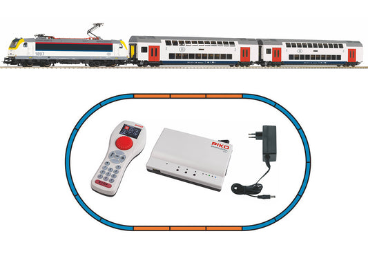Piko SmartControl wlan SNCB E186 Passenger Starter Set VI PK59108 HO Gauge
