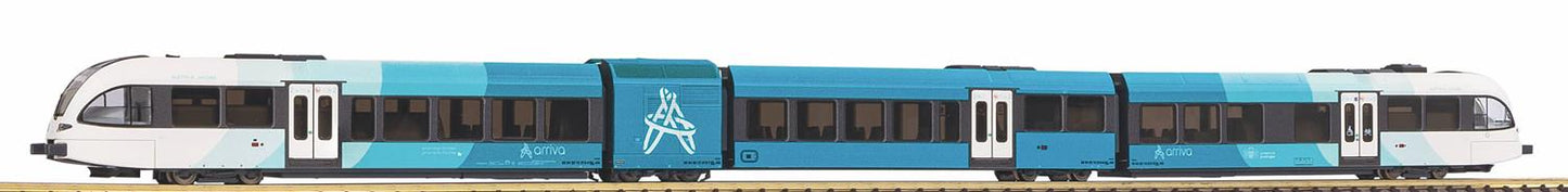 Piko Expert Arriva GTW 2/8 Stadler 3 Car DMU VI (DCC-Sound) PK59137 HO Gauge
