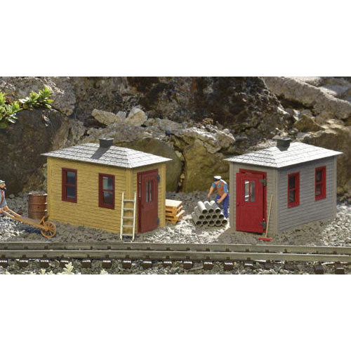 PIKO Railroad Tool Sheds 2pcs (Pre-Built) G Gauge 62718