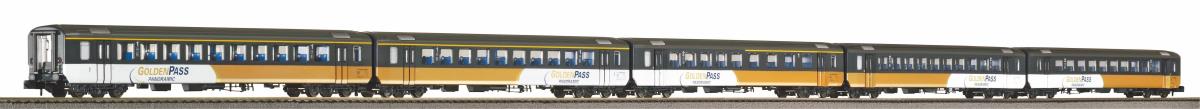 Piko 94399 BLS EW I Golden Pass Coach Set (5) V N Gauge