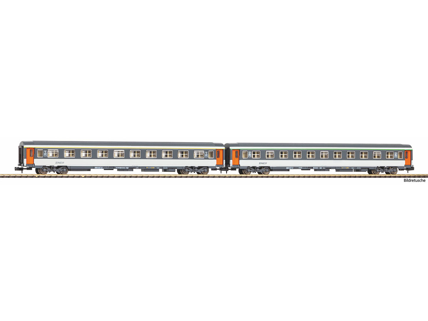Piko SNCF 1st/2nd Class Corail Coach Set (2) IV PK94505 N Gauge