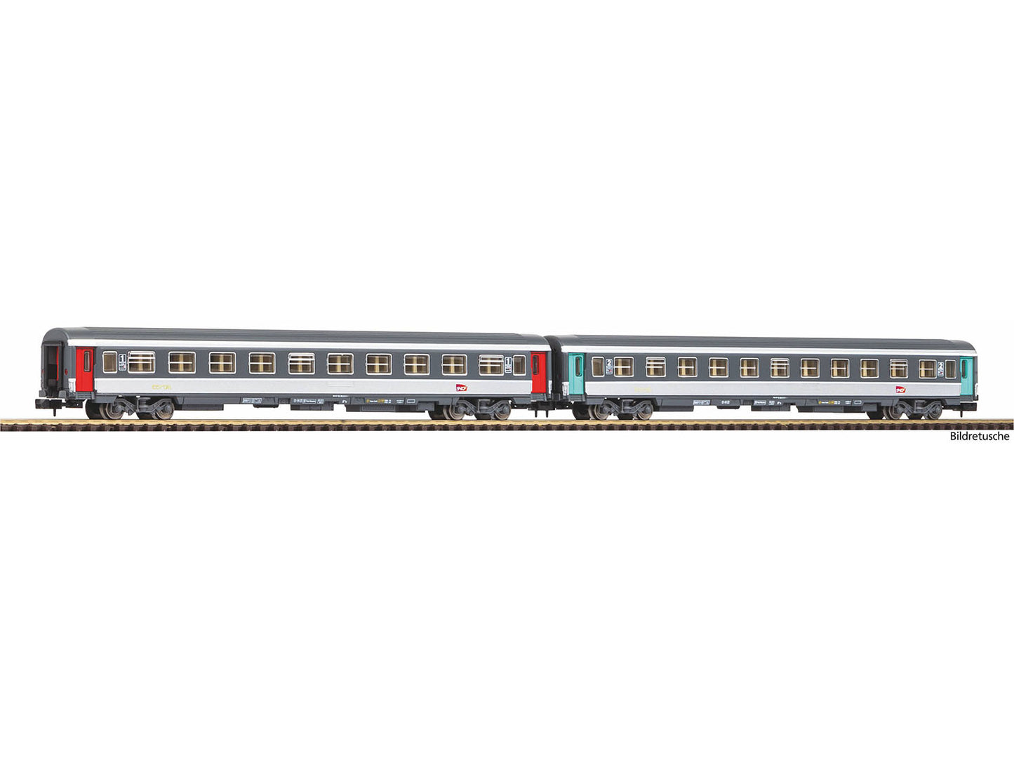 Piko SNCF 1st/2nd Class Corail Coach Set (2) VI PK94507 N Gauge