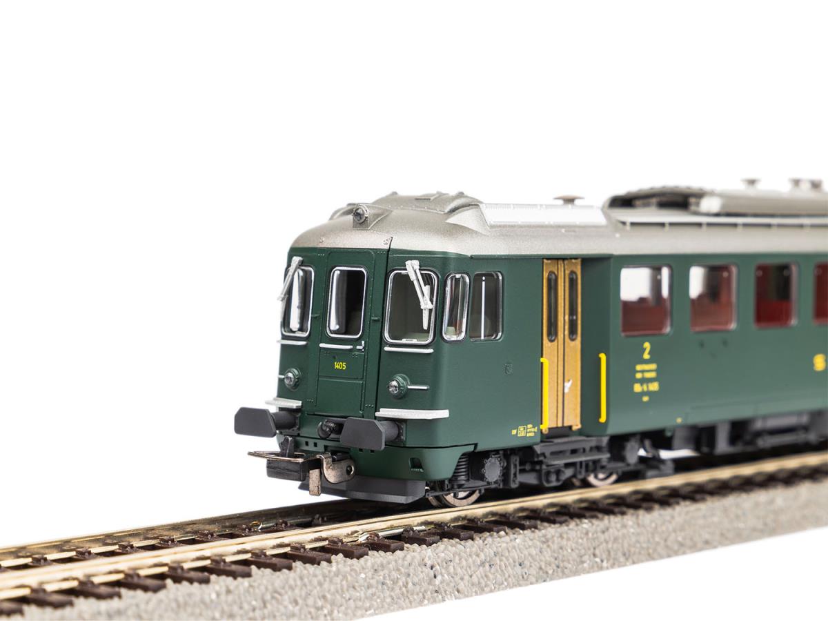 Piko 96858 Expert SBB RBe 4./4 1405 Electric Railcar VI (DCC-Sound) HO Gauge