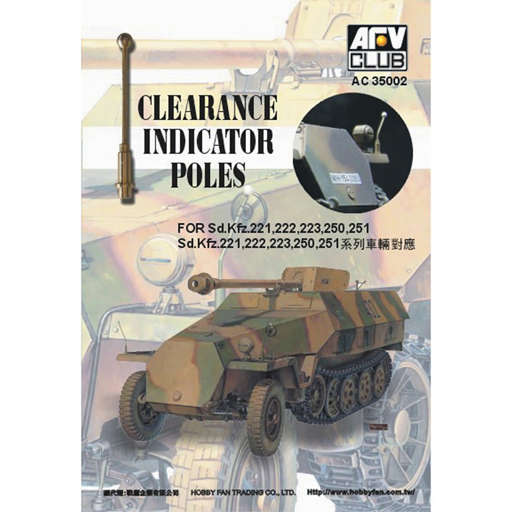 AFV Club AC35002 Clearance Indicator Poles 1:35 Model Kit