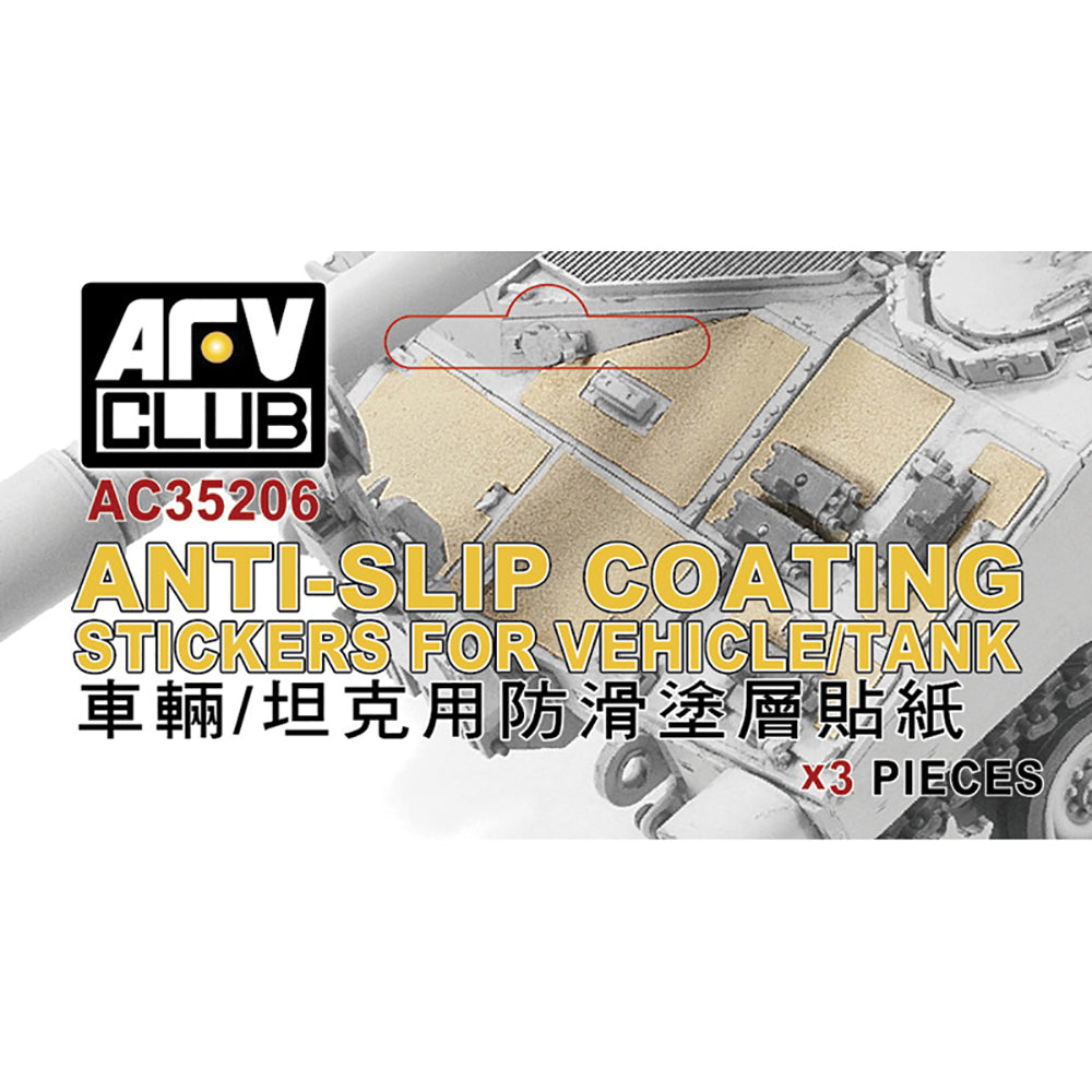 AFV Club AC35206 Anti-slip Coating Stickers for Tanks/Aircraft/Ships Model Kit