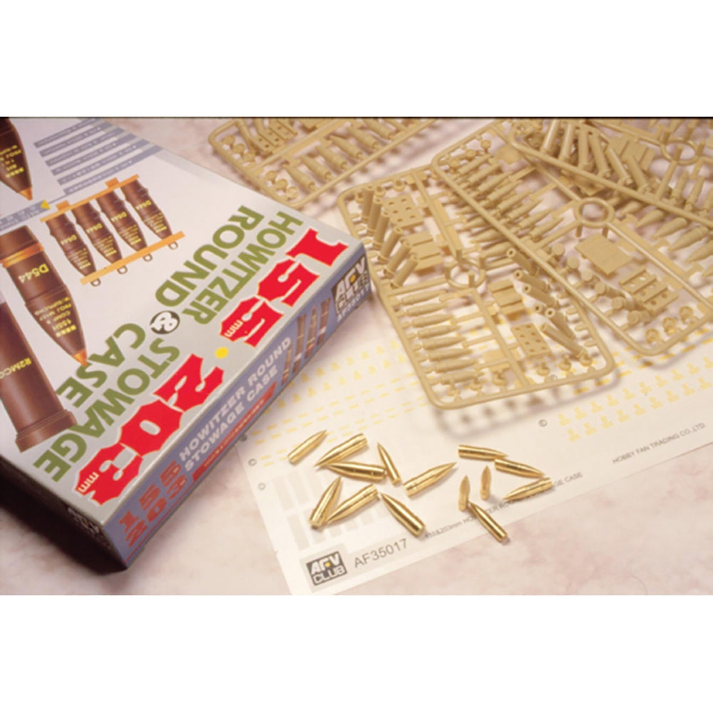 AFV Club 35017 155/203mm Howitzer Rounds & Stowage Case 1:35 Model Kit