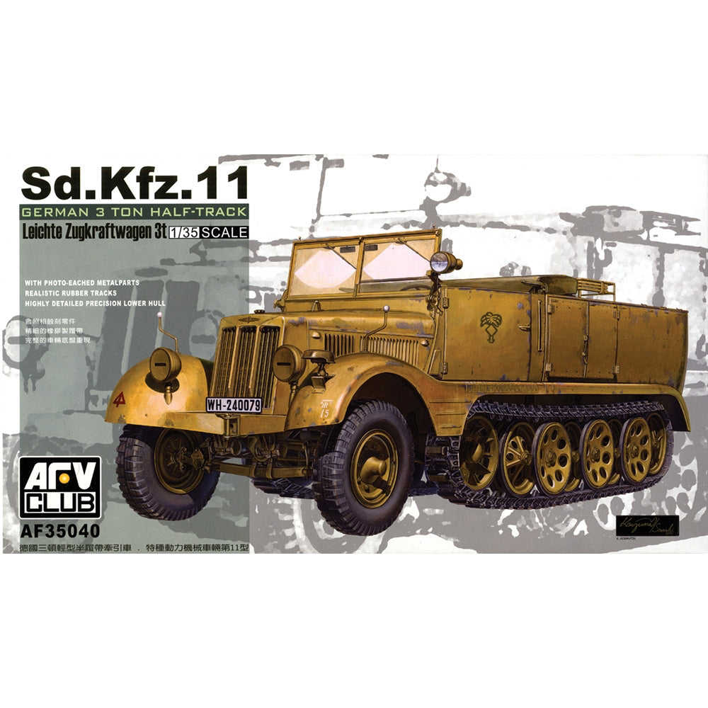 AFV Club AF35040 SdKfz 11 3-Ton Half-track 1:35 Model Kit