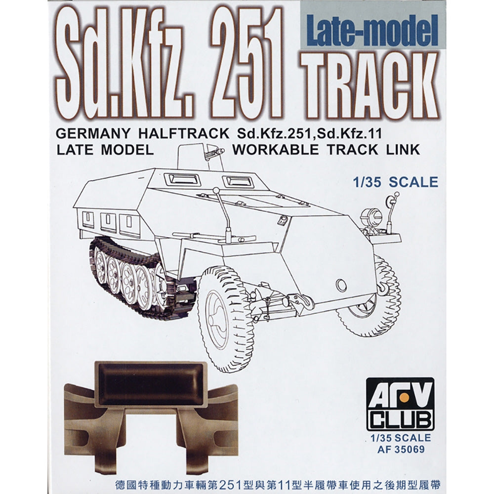 AFV Club AF35069 SdKfz 251, Sd.Kfz.11 Workable Track late 1:35 Model Kit