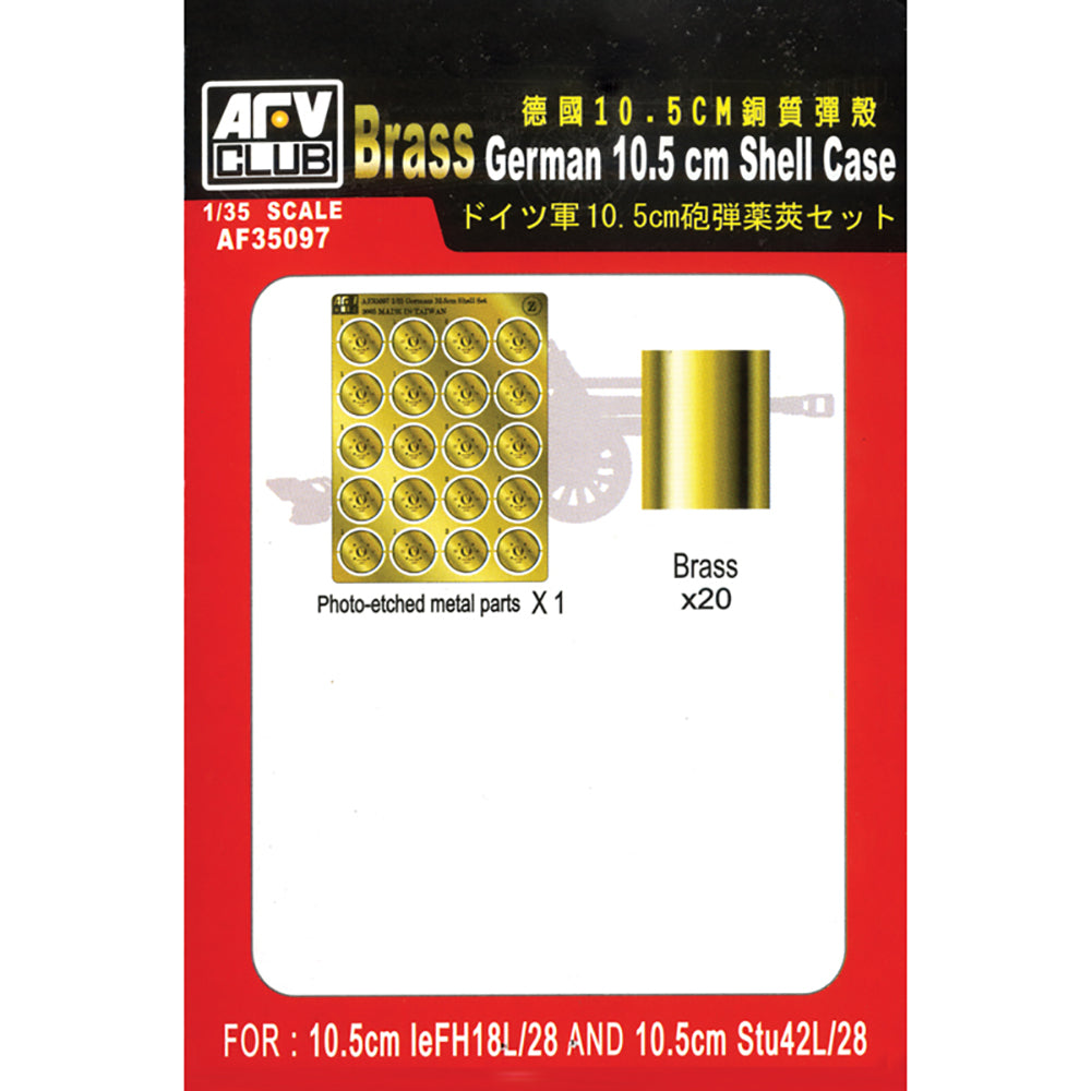 AFV Club AF35097 German 10.5cm Shell Case 1:35 Model Kit